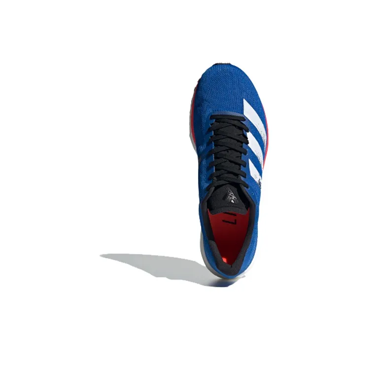 Adidas Adizero Adios 5 Anti-Slip Wear-Resistant Low-Top Running Shoes Men's Blue White-3