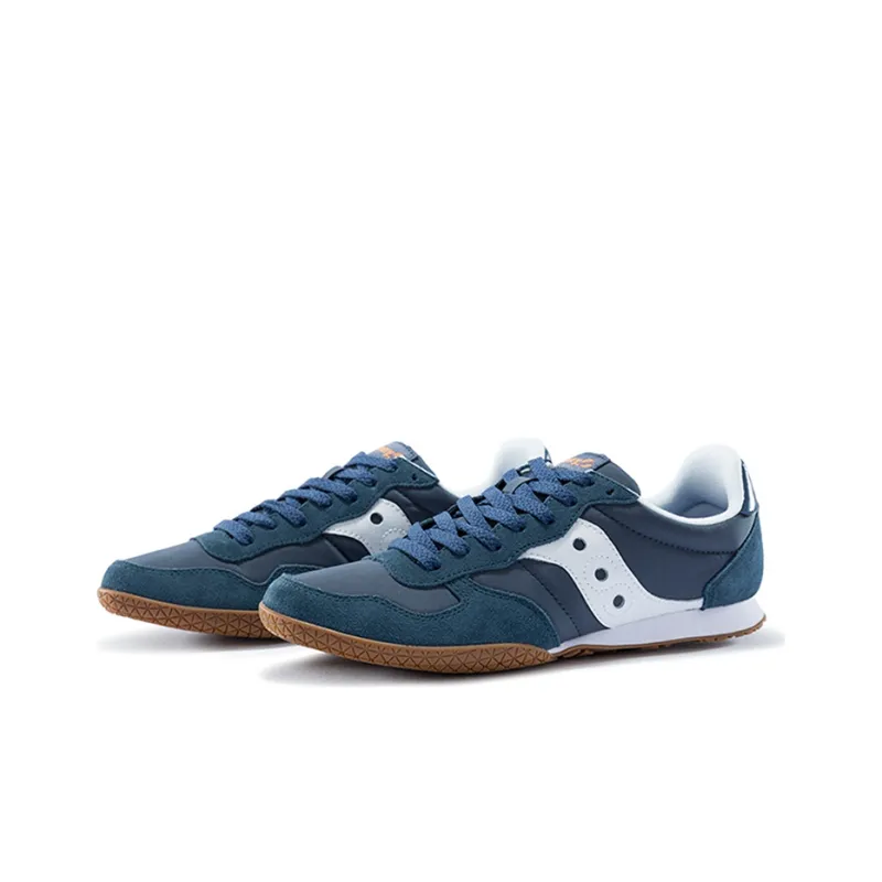 Saucony Bullet Cushioning Anti Slip Wear Resistant Breathability Low Top Running Shoes Men's Blue White Standard M-2