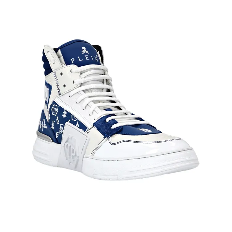 PHILIPP PLEIN Phantom Stylish Skateboarding Shoes Men's White Green-2