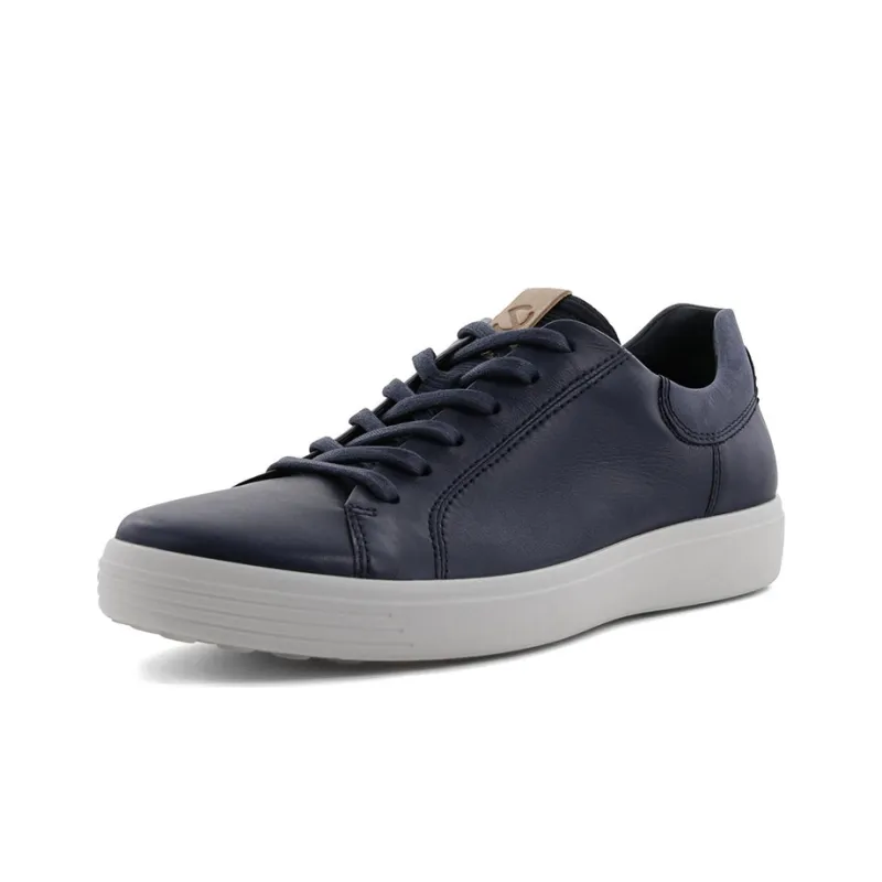 Ecco Soft Cool Size 7 Low Top Stylish Skateboarding Shoes Men's Blue-1