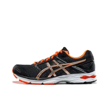 Asics Gel-Phoenix 7 Breathable Low-Top Running Shoes Men's Black Orange Silver