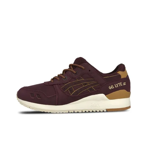 Asics Gel-Lyte 3 Running Shoes Unisex Low-Top Burgundy