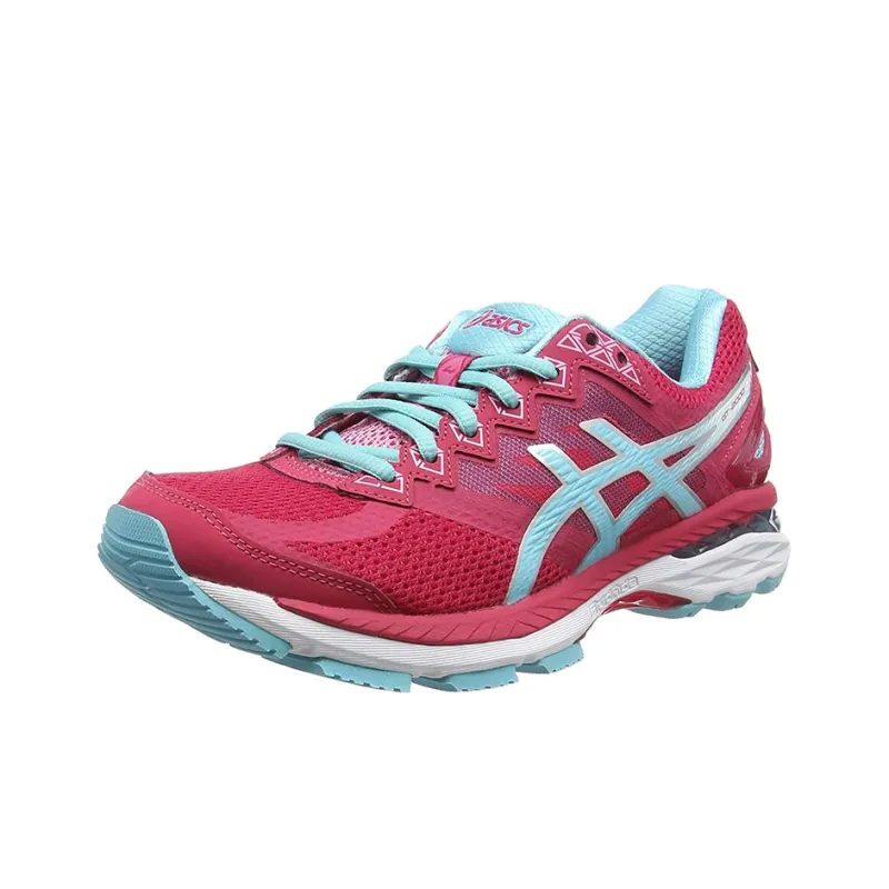 Asics GT-2000 4 Wear-Resistant Slip-Resistant Low-Top Running Shoes Women's Pink White 2A-Width-1