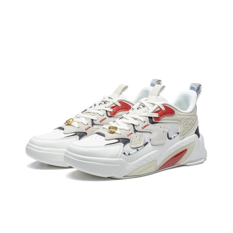 XTEP Fengxing 2.0 Casual Shoes Women's Low Top Sail White/Tea White/Black-1