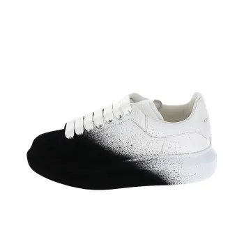 Alexander McQueen Oversized Sneaker 'White Black Velvet Spray' Women's