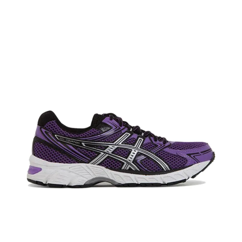 Asics Gel-Equation Anti-Slip And Wear-Resistant Lightweight Low-Top Running Shoes Women's Purple Black Silver-1