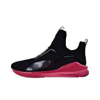 PUMA Fierce Core Anti-Slip Wear-Resistant Low-Top Running Shoes Women's Black Pink