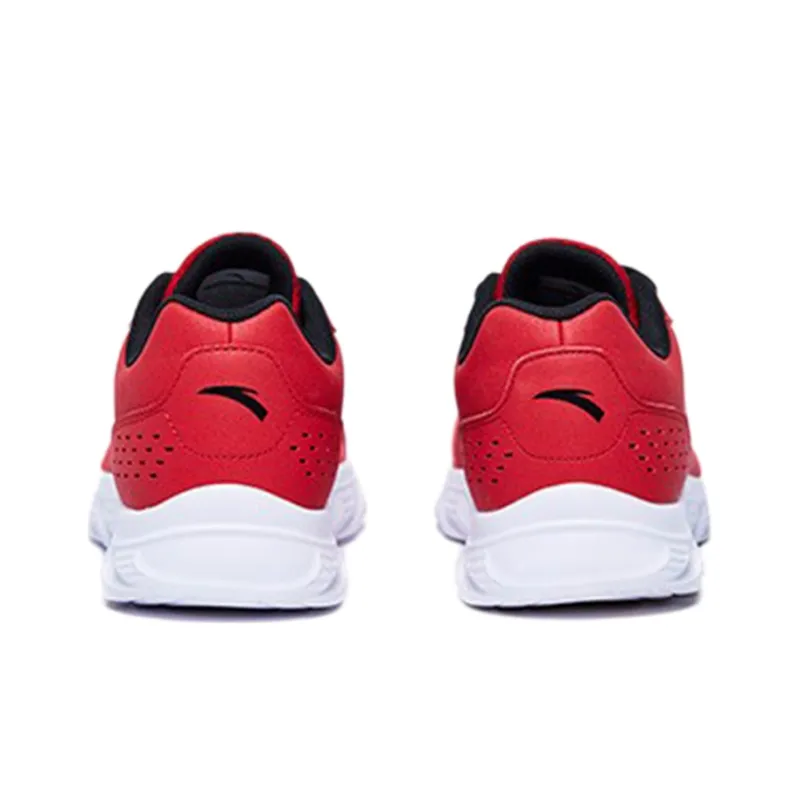 Anta Cushioned Anti-Slip And Wear-Resistant Lightweight Low-Top Running Shoes Men's Red-2