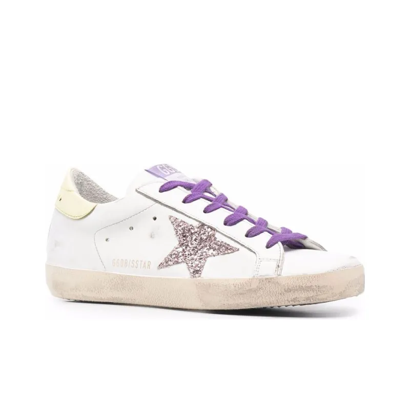 Golden Goose Super Star Low Top Stylish Skateboarding Shoes Women's White-2