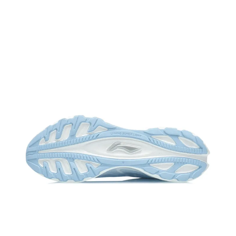 LINING Super Light 18 Running Shoes Men Low Top Standard White/New Vivid Blue-2