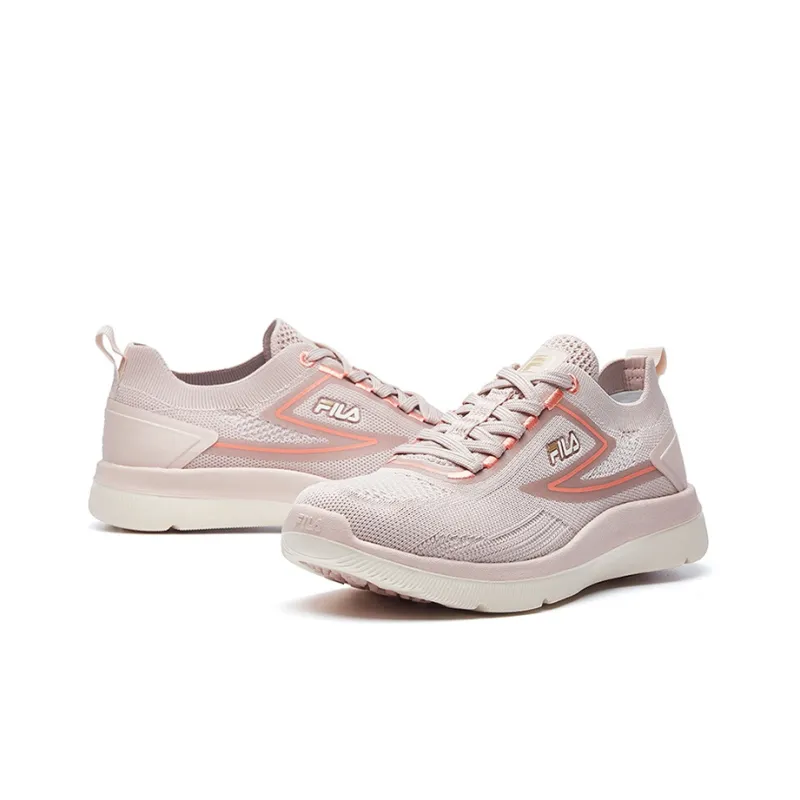 FILA Athletics Cushioning Anti-Slip Wear-Resistant Breathability Low-Top Running Shoes Women's Smoke Rose-3