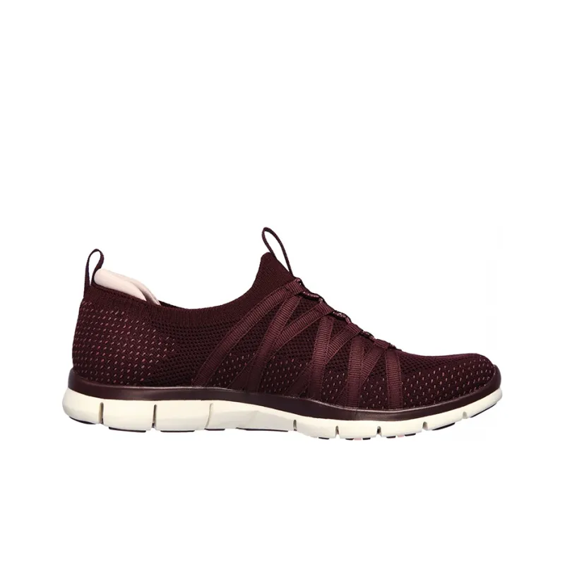 Skechers Gratis Collection Running Shoes Women's Low Top Burgundy-1