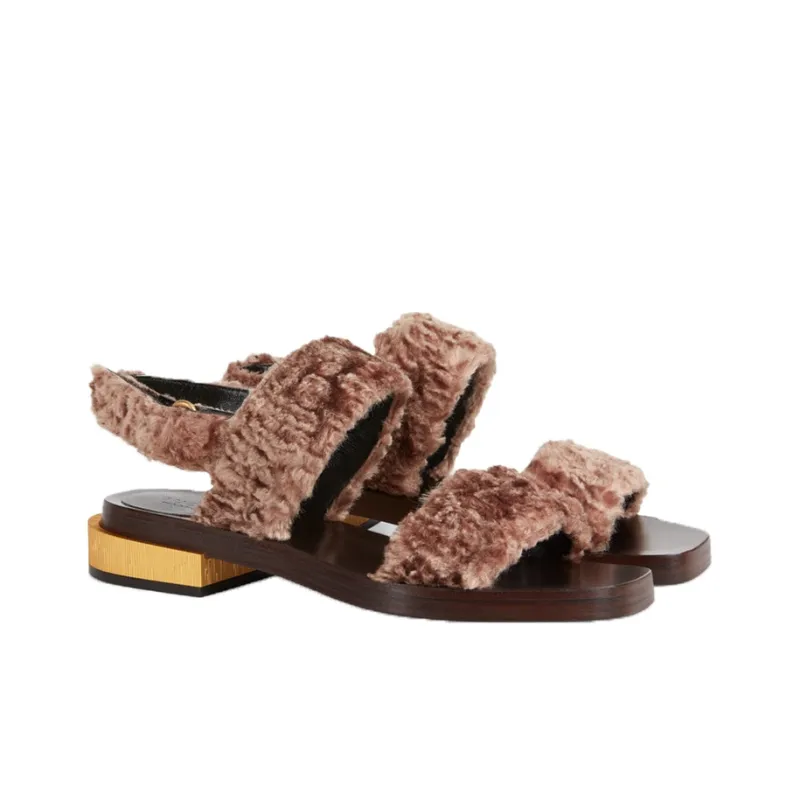 GUCCI 2015 Re Edition Beach Sandals Women's Light Purple-2