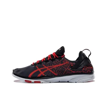 Asics Gel-Fit Sana 2 Anti-Slip And Wear-Resistant Breathable Low-Top Running Shoes Women's Black Vermilion