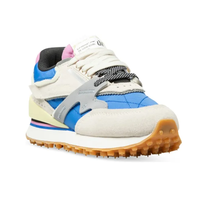 LiNing 001 Running Shoes Women's Low Top White/Gray/Blue-2