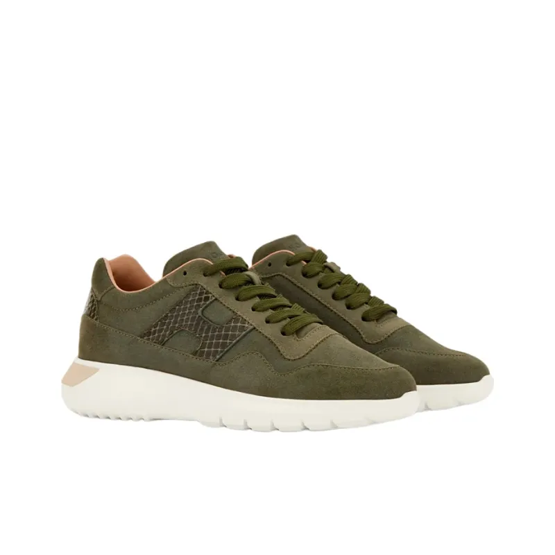 HOGAN Interactive Casual Shoes Women's Low-Top Green-1
