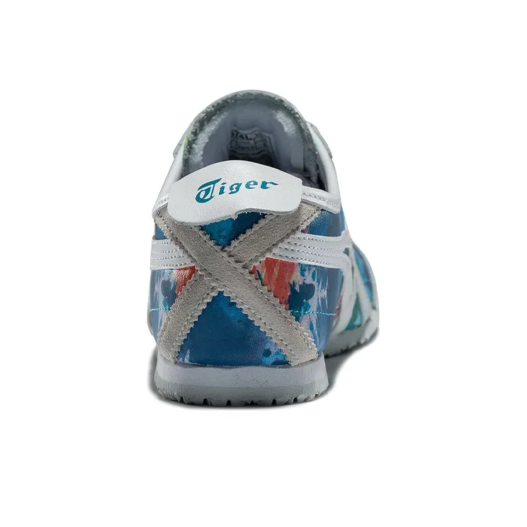 Onitsuka Tiger MEXICO 66 Cushioning, Slip Resistant, And Abrasion Resistant Low Top Casual Shoes Women's Blue White-3