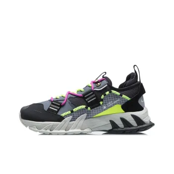 LiNing Full Shape Ace Cushioning Wear Resistant Low Top Running Shoes Men's Matte Gray