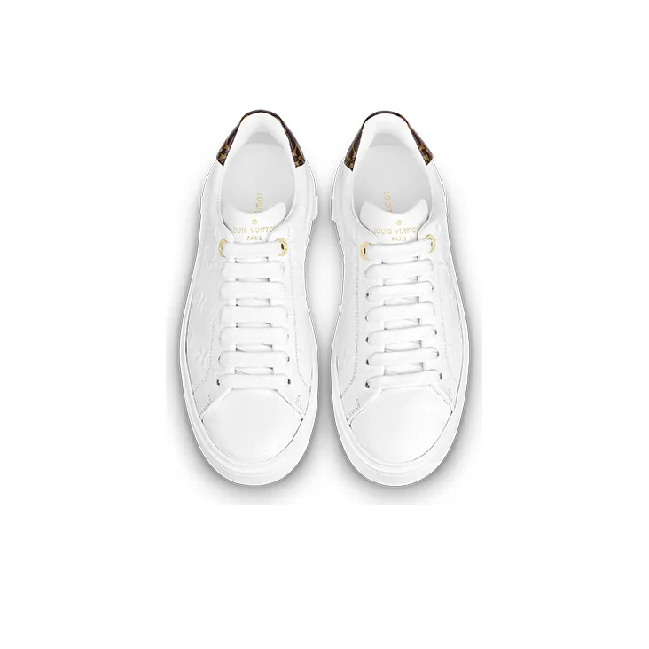 LOUIS VUITTON Time Out Sneakers 'White Monogram' Women's-3