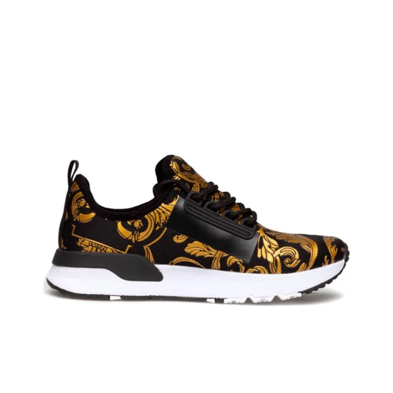 VERSACE JEANS Slip Resistant Low Top Sports Casual Shoes Women's Black-1