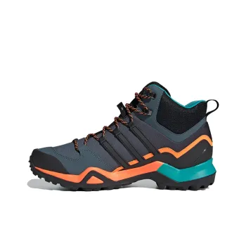 Adidas Terrex Swift R2 Mid Gore-Te Breathable Cushioning Mid-Top Trekking Shoes Men's Blue