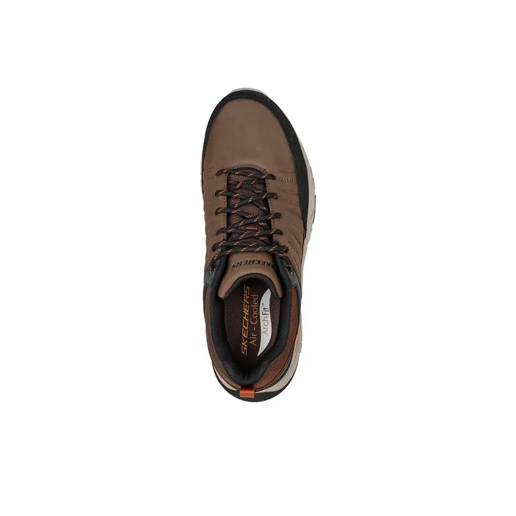 Skechers ARCH FIT BAXTER Cushioning Anti-Slip And Wear-Resistant Low-Top Casual Shoes Men's Brown Black-3