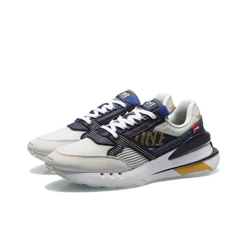 LiNing Lightweight Low Top Running Shoes Men's Gray-2