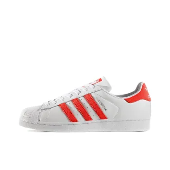 Adidas Originals SUPERSTAR Style Non-slip Lightweight Low-Top Skateboard Shoes Unisex Coral Orange