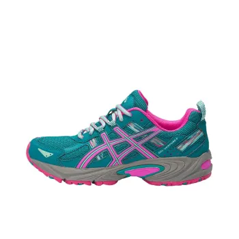 Asics Gel-Venture 5 5 Wear-resistant And Lightweight Low-Top Running Shoes Women's Green Gray