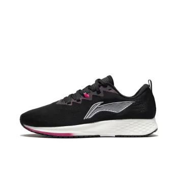 LiNing Red Hare 4 Cushioning Anti Slip And Wear Resistant Rebound Low Top Running Shoes Women's Black