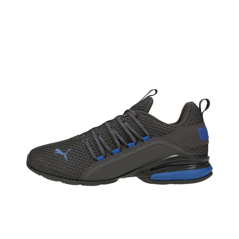 PUMA Axelion Slip-Resistant Lightweight Cushioning Low-Top Running Shoes Men's Black-0