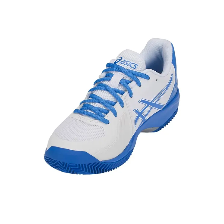 Asics Gel-Court Speed Clay Slip-Resistant Low-Top Running Shoes Women's White Blue-2