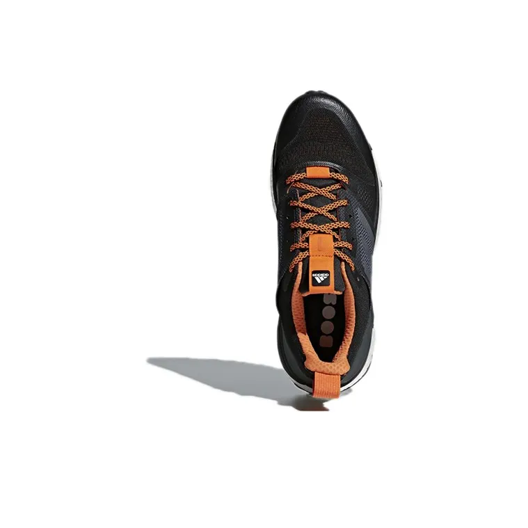 Adidas Supernova Slip-Resistant Low-Top Running Shoes Men's Black Gray Orange-4