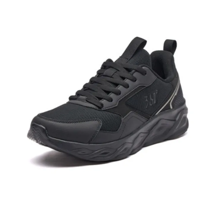 361° Anti Slip Wear Resistant Low Top Sports Casual Shoes Men's Black Gray-2