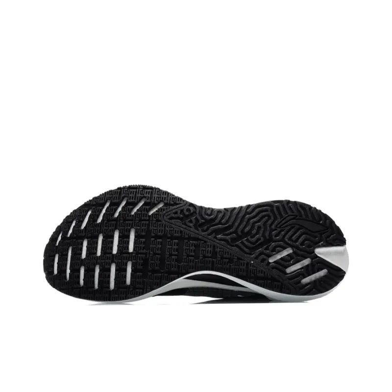 LiNing Jueying Essential Cushioning Anti Slip And Wear Resistant Low Top Running Shoes Black-4