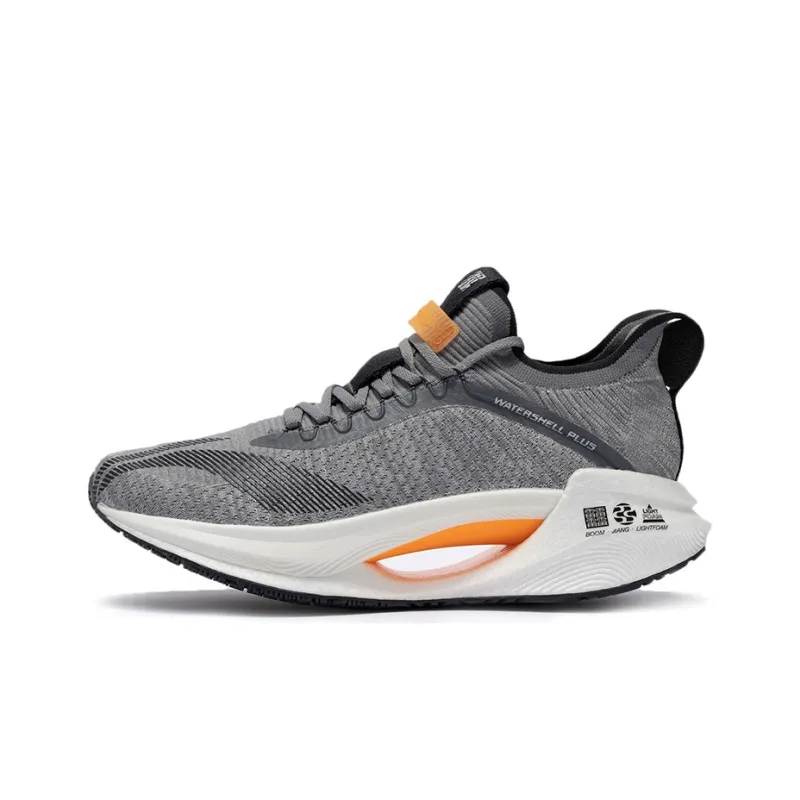 LiNing Jueying Essential Anti-Slip Wear-Resistant Low-Top Running Shoes Men's Gray-0