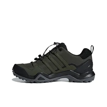 Adidas Terrex Swift R2 Anti-Slip Wear-Resistant Low-Top Trekking Shoes Men's Green Gray