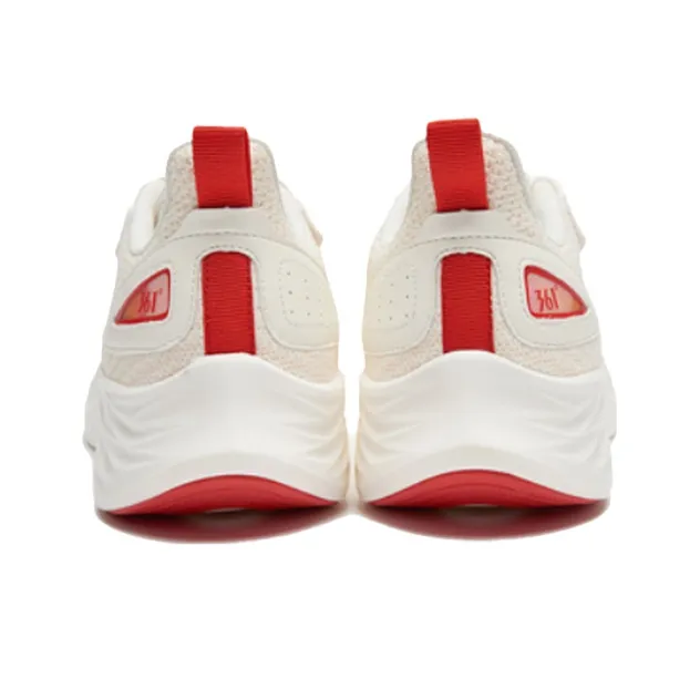 361° QU!KFOAM Low Top Running Shoes Men's White Red-2