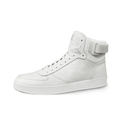 LOUIS VUITTON Rivoli Skateboard Shoes Men High-Top White