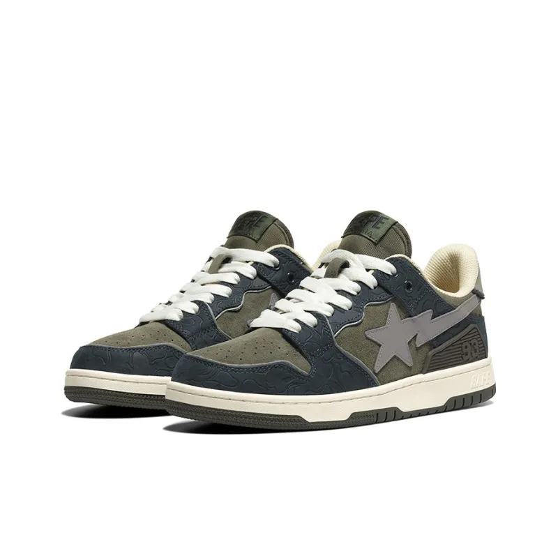 BAPE A BATHING APE Bape SK8 Sta Army Green Dark Blue-2