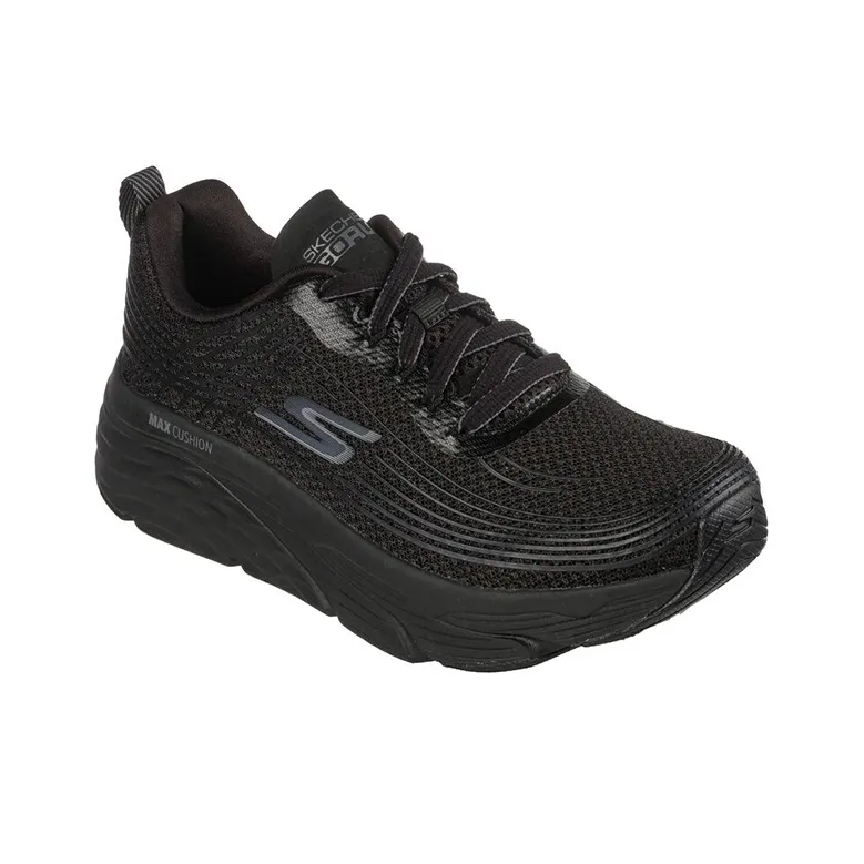 Skechers Max Cushioning Running Shoes Women's Low Top Pure Black-2