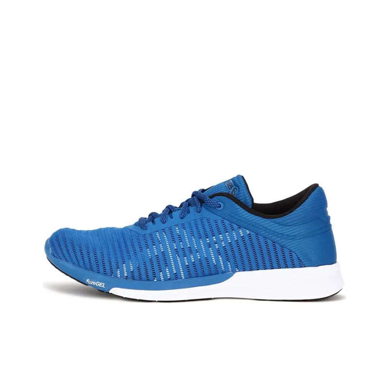 Asics Fuzex Rush Adapt Anti-Slip And Wear-Resistant Breathable Low-Top Running Shoes Men's Blue White-0