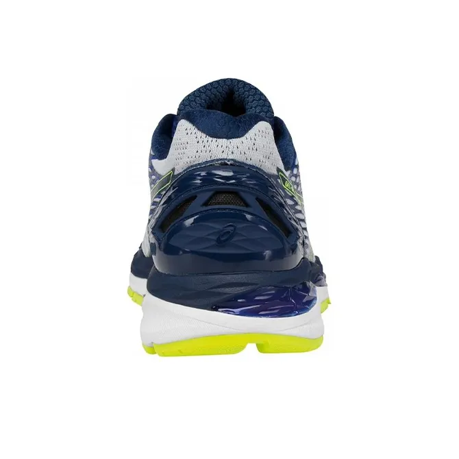 Asics GEL Nimbus 18 Anti Slip And Wear Resistant Breathable Low Top Running Shoes Men's Gray Blue-3