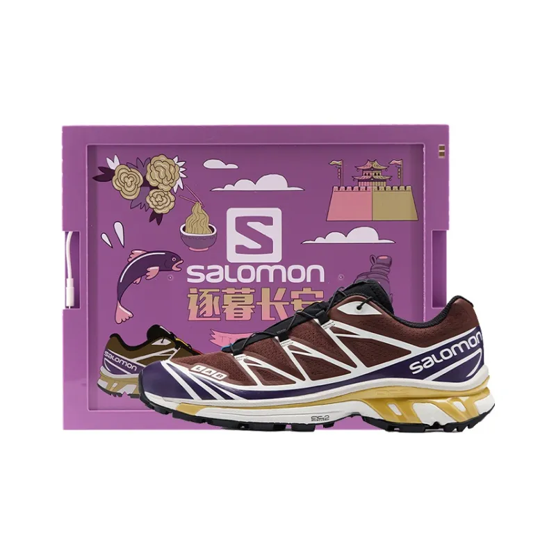 SALOMON XT 6 Outdoor Shoes Unisex Low Top Chocolate-0