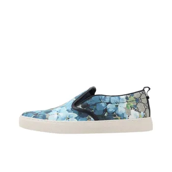 GUCCI Gg Supreme Canvas Slip On 'Blue Floral'