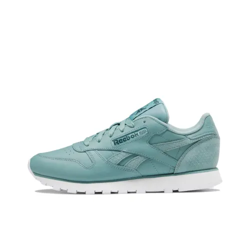 Reebok Classic Leather Running Shoes Women's Low-Top Mustard Green