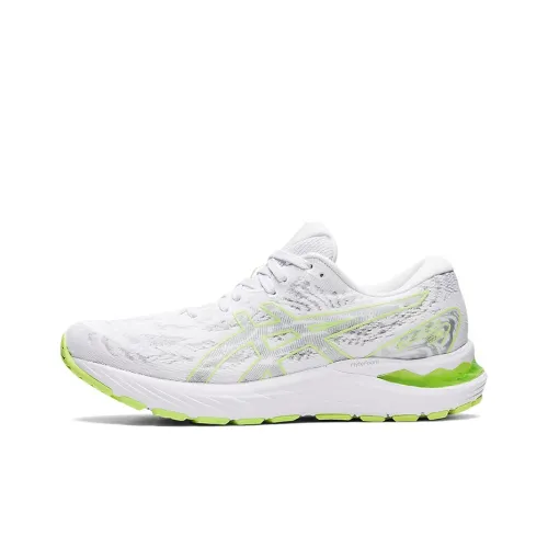 Asics Women's Gel Cumulus 23 'White Lime Green'