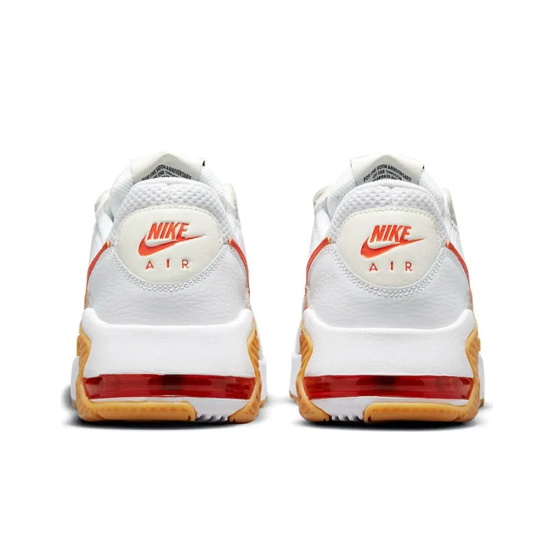 Nike Air Max Excee Cushioning Breathable Wear-Resistant Slip-Resistant Low-Top Universality Men's White Orange-3