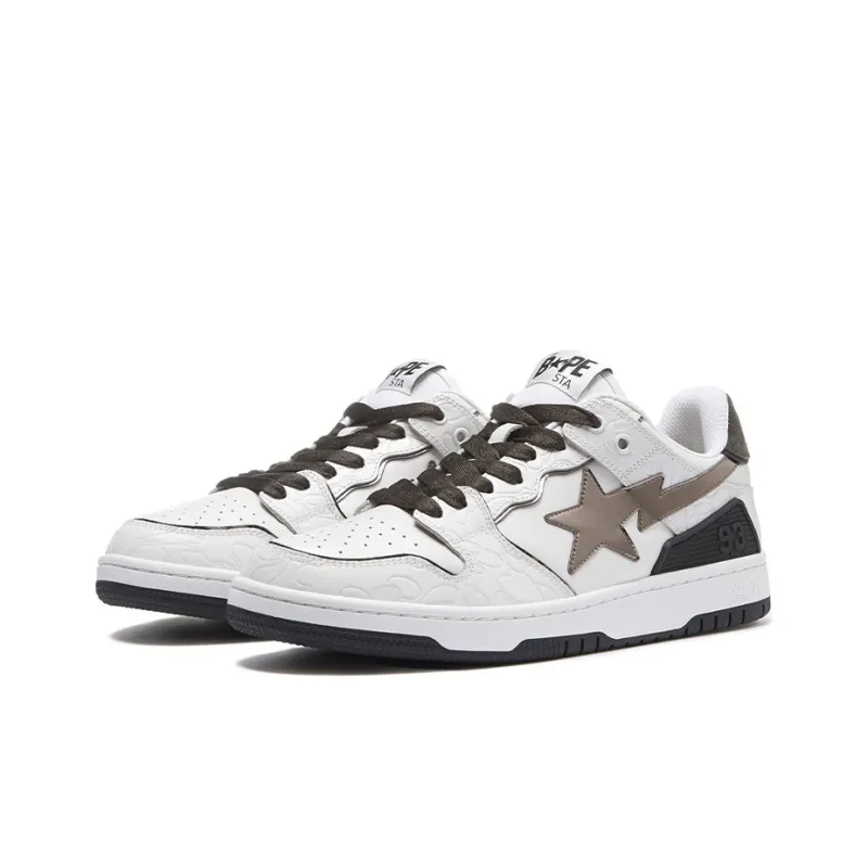 BAPE A BATHING APE Bape SK8 Sta White Silver-2