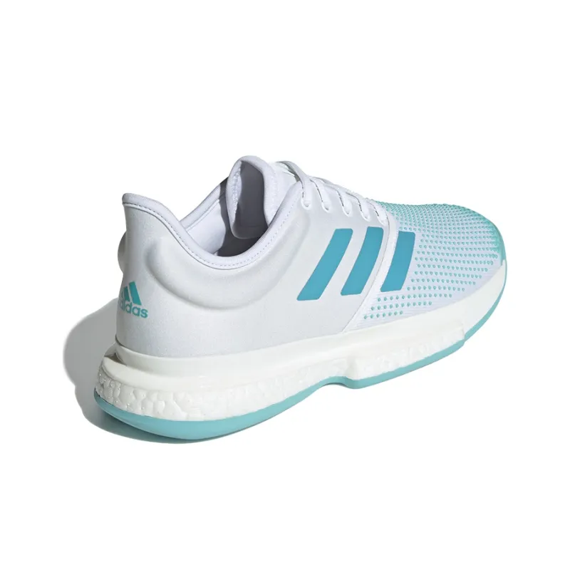 Adidas Parley X SoleCourt Boost 'White Blue Spirit'-3